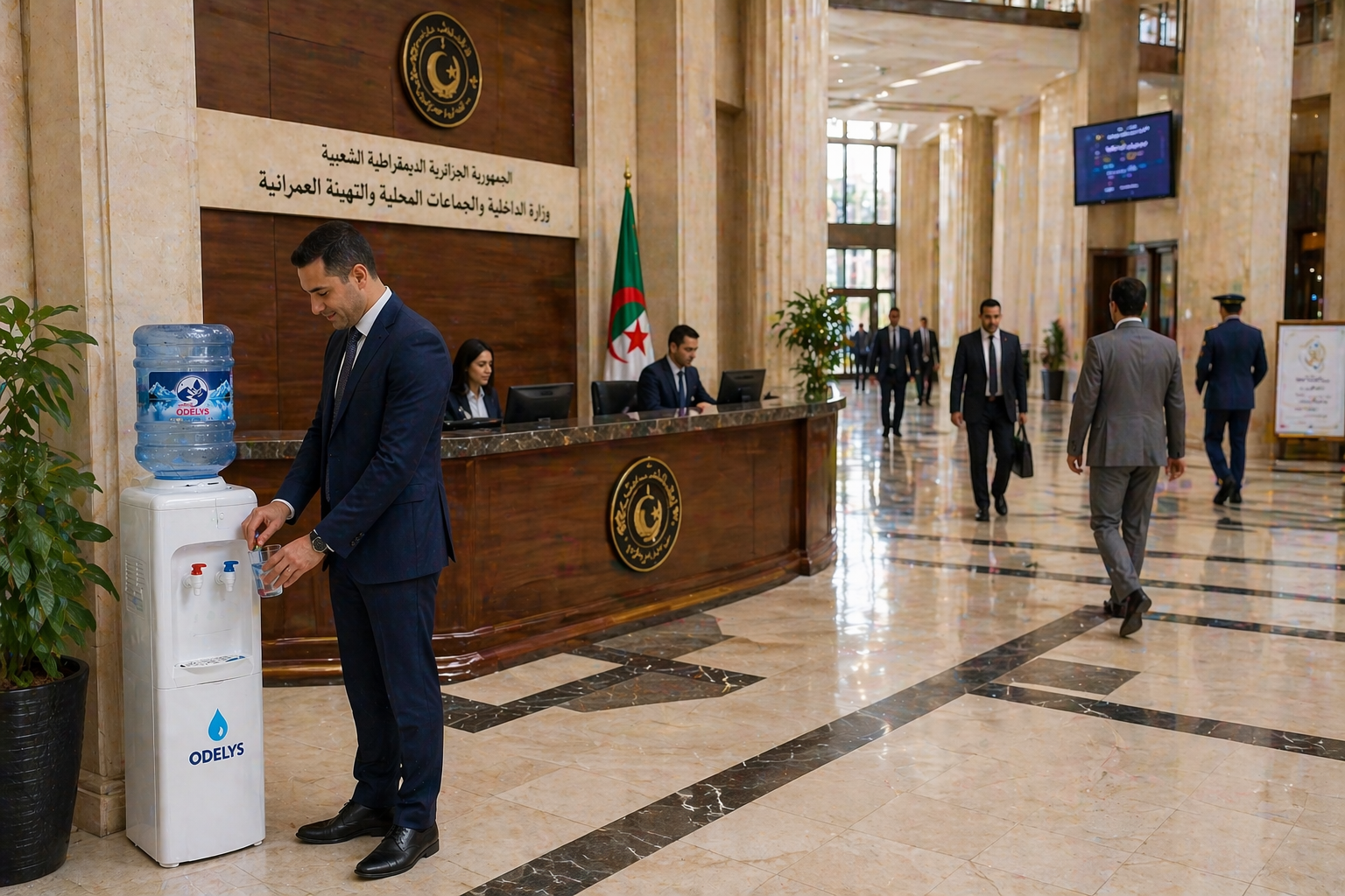 Hall ministere avec fontaine Odelys